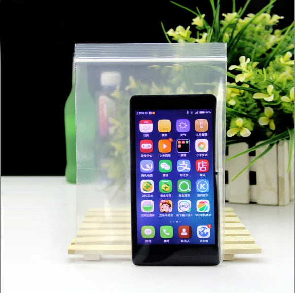 100pcs Transparent PE Zip Lock jewelry Storage bags 10*15cm