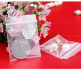100pcs 7*10cm Transparent PE Zip Lock Bags for Jewelry Storage