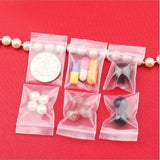 100pcs 7*10cm Transparent PE Zip Lock Bags for Jewelry Storage