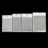 100pcs Transparent Self Adhesive Bags for Candy Cookie Lollipop Jewelry