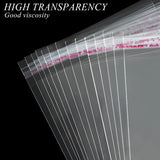 100pcs Transparent Self Adhesive Bags for Candy Cookie Lollipop Jewelry