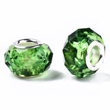 100pcs Resin European Beads Crystal Large Hole 14mm