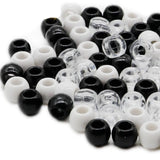 100pcs Transparent Resin Hair Beads 6mm Hair Accessories