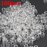100pcs Transparent Resin Hair Beads 6mm Hair Accessories