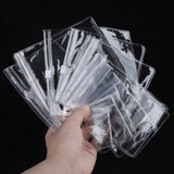 100pcs Clear Ziplock Plastic Bags Self Sealing Pouches
