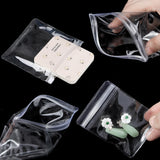 100pcs Clear Ziplock Plastic Bags Self Sealing Pouches