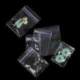 100pcs Clear Ziplock Plastic Bags Self Sealing Pouches
