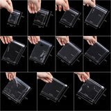 100pcs Clear Ziplock Plastic Bags Self Sealing Pouches