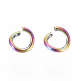 100pcs Stainless Steel Jump Rings - Multi-Color - 3.5mm 5mm Dia