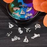 100pcs Vehicle Theme Charms Train Motorcycle Plane Charms