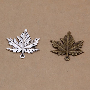 100pcs Maple Leaf Charms for DIY Jewelry Making