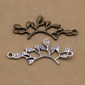 100pcs Vintage Twig Pendant Alloy Charms for DIY Jewelry Accessories
