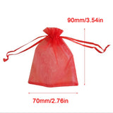 100pcs Organza Bags Wedding Christmas Gift Pouches