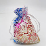 100pcs Coral Organza Bag Drawstring Pouch Jewelry Gift Box Wed Christmas Bags