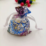 100pcs Coral Organza Bag Drawstring Pouch Jewelry Gift Box Wed Christmas Bags