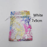 100pcs Coral Organza Bag Drawstring Pouch Jewelry Gift Box Wed Christmas Bags