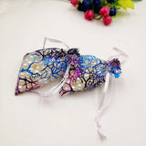 100pcs Coral Organza Bag Drawstring Pouch Jewelry Gift Box Wed Christmas Bags
