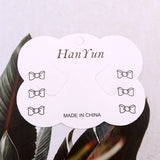 100pcs Lace Shape Bow Jewelry Accessory Cards Hairpin Packing Holder Set