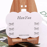 100pcs Lace Shape Bow Jewelry Accessory Cards Hairpin Packing Holder Set