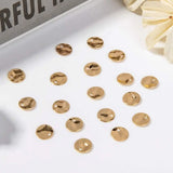 100pcs Brass Pendants Flat Round Charms for DIY Jewelry Making