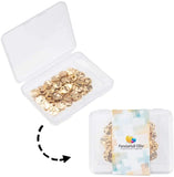 100pcs Brass Pendants Flat Round Charms for DIY Jewelry Making