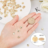 100pcs Brass Pendants Flat Round Charms for DIY Jewelry Making
