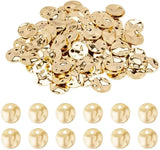 100pcs Brass Pendants Flat Round Charms for DIY Jewelry Making