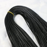 100pcs Rope Chain 1.5mm 2mm Leather String Cord Necklace Lobster Clasps
