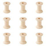 100pcs Wooden Empty Spools for Wire Thread Bobbins Coils Bobbin Tool DIY