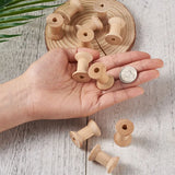 100pcs Wooden Empty Spools for Wire Thread Bobbins Coils Bobbin Tool DIY