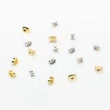 100pcs Zinc Alloy Earring Back Stopper Ear Post Plug Stud Findings