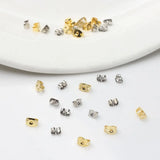 100pcs Zinc Alloy Earring Back Stopper Ear Post Plug Stud Findings