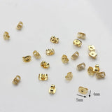 100pcs Zinc Alloy Earring Back Stopper Ear Post Plug Stud Findings