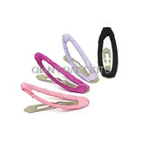 100pcs Ribbon Wrapped Oval Sanp Clip-Baby Girl Hair Sanp Clip