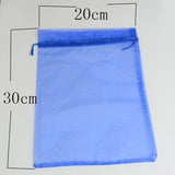 100pcs Colorful Candy Organza Bags Wedding Christmas Pouches