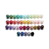 100pcs 4-10mm Mixcolour Round Glass Bead Seed Beads for DIY Jewelry Making