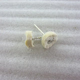 100pcs/bag Mounted Cloth Wheel Brush With Handle Abrasive Pointed Cloth Wheel