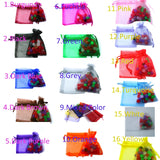 100pcs Organza Jewelry Bag 7x9cm in 16 Colors