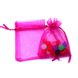 100pcs 16 Colors 7x9cm Organza Bags Jewelry Display & Jewelry Pouches