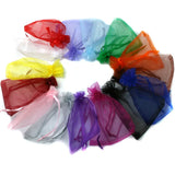 100pcs Organza Gift Bags 7x9cm Jewelry Findings Packing Pouches