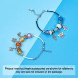 100pcs European Lampwork Large Hole Beads & Glass Rondelle Mix