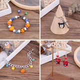 100pcs/box Halloween Lampwork Beads Mix Shapes For DIY Jewelry