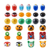 100pcs/box Halloween Lampwork Beads Mix Shapes For DIY Jewelry