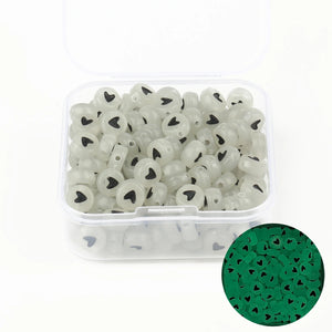 100pcs Mixed Acrylic Letter Beads Cube Round Spacer DIY Jewelry Making