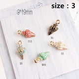 100pcs Sea Shell Charms Ocean Pendants DIY Craft Jewelry Decoration