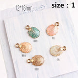 100pcs Sea Shell Charms Ocean Pendants DIY Craft Jewelry Decoration