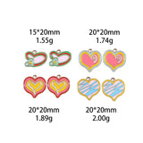 100pcs Abstract LOVE Heart Pendant Bracelet Earrings Accessories