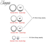 100pcs Glass Snap Button for 12/18/20mm Snap Jewelry