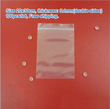 100pcs 20*30cm Transparent PE Zip Lock Bags, 0.1mm Thickness