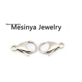 100pcs 15mm Stainless Steel Lobster Clasps - Jewelry Accessories